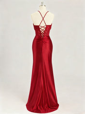 Mermaid Sweetheart Long Prom Dresses with Beading