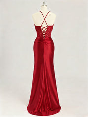 Mermaid Sweetheart Long Prom Dresses with Beading