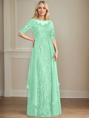 Chiffon Lace Maxi Dress