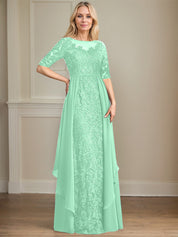 Chiffon Lace Maxi Dress