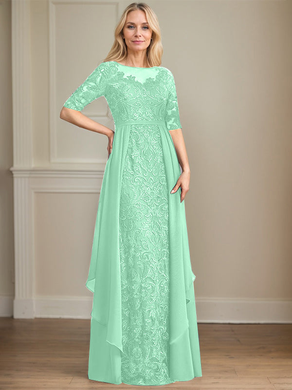 Chiffon Lace Maxi Dress