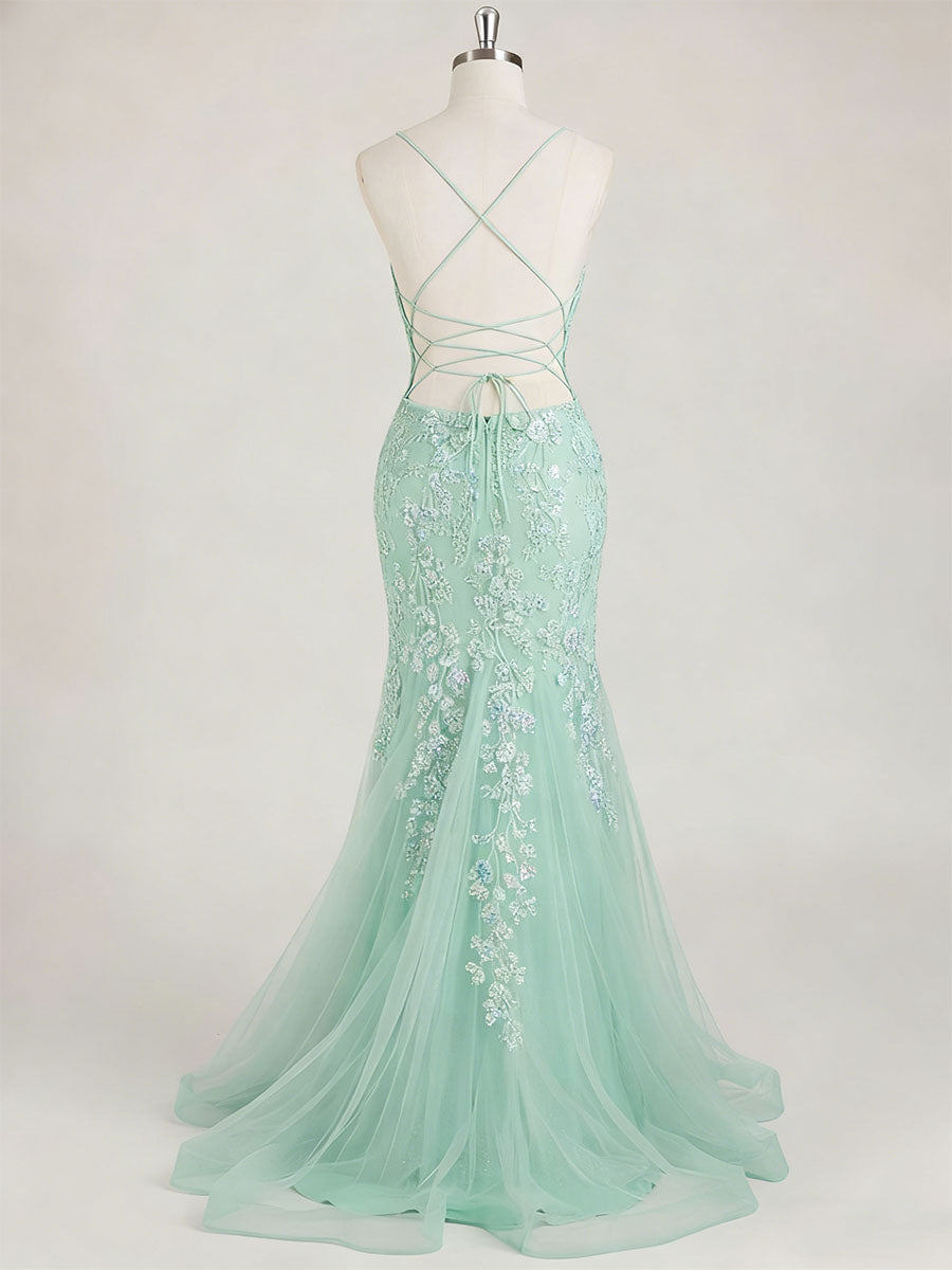 MintGreenV-NeckMermaidPromDresswithFloralSequinApplique_2.jpg