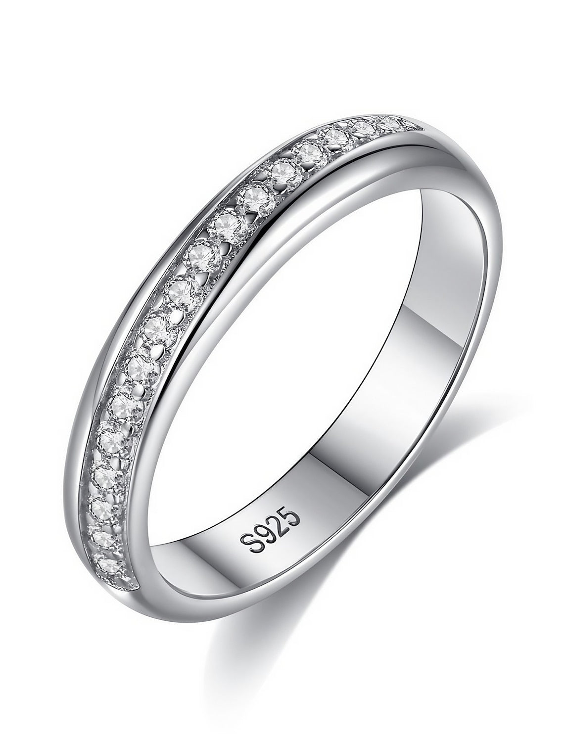 Ring Wedding Classic Silver S925 Sterling Silver Precious Stylish Simp ...
