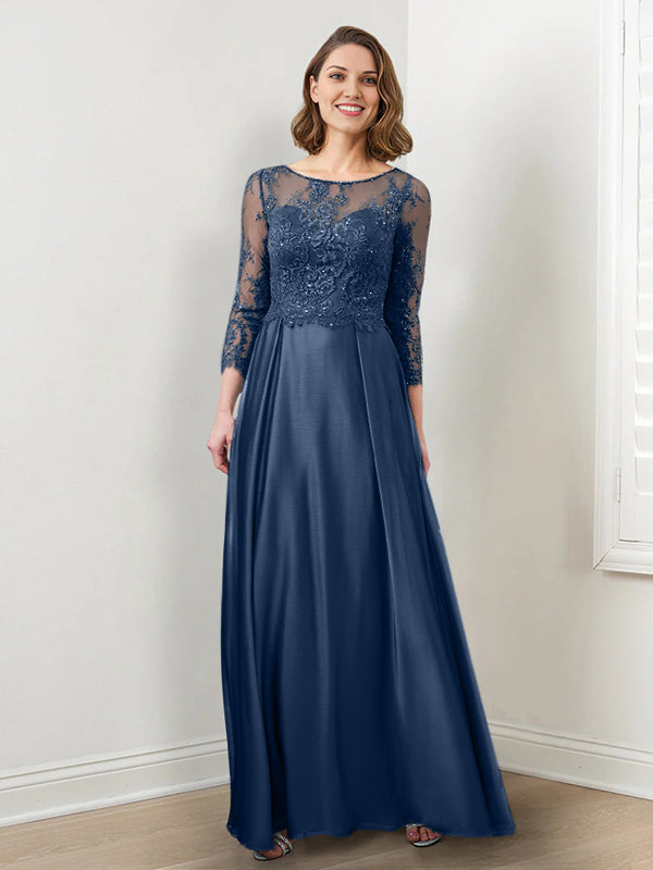 A-Line/Princess Mother of the Bride Dresses with Applique & Sequins
