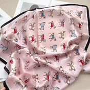 Fortuna Pink Foulard (100% Seta - 53cm)