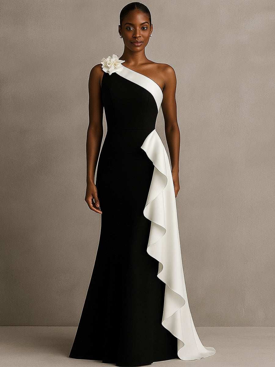 OneShoulderMermaidLongBlackTieFormalDresswithRuffles_3.jpg