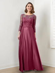 A-Line/Princess Mother of the Bride Dresses with Applique & Sequins