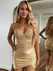 Sparkly Sequins Sweetheart Bodycon Homecoming Dress