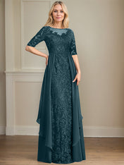 Chiffon Lace Maxi Dress