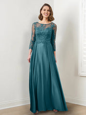 A-Line/Princess Mother of the Bride Dresses with Applique & Sequins