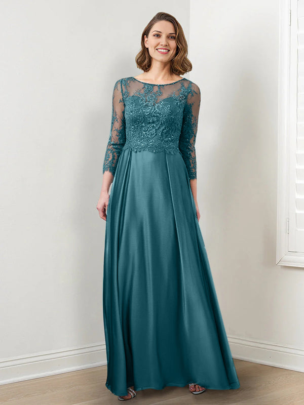 A-Line/Princess Mother of the Bride Dresses with Applique & Sequins
