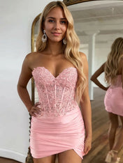Sparkly Sequins Sweetheart Bodycon Homecoming Dress