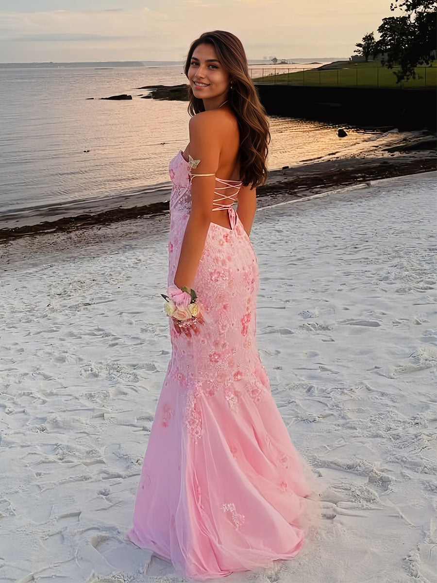 PinkMermaidSweetheartBeadedFlowerPromDress_1.jpg