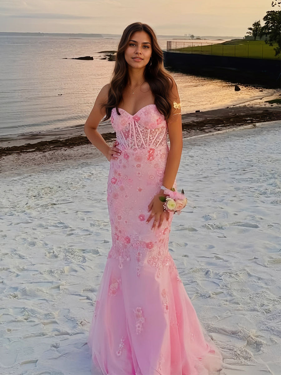PinkMermaidSweetheartBeadedFlowerPromDress_2.jpg