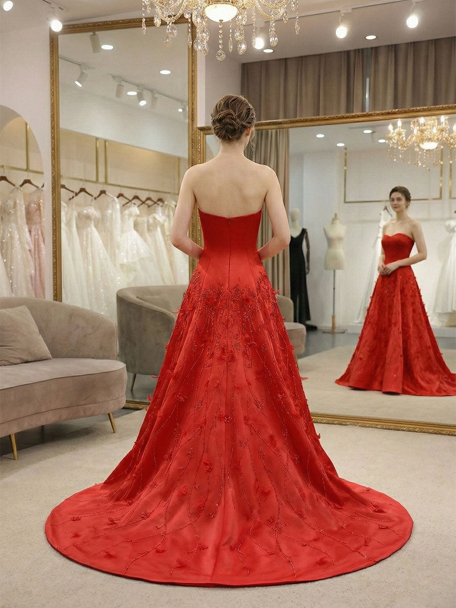 PinkSatinStraplessLongPromDresswithFloralVines_1.jpg