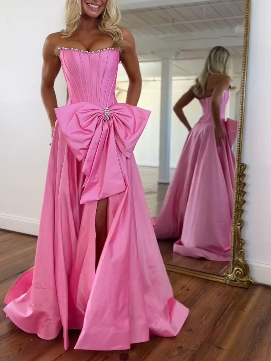 PinkSatinStraplessPearlNecklineCorsetPromDresswithBow_1.jpg