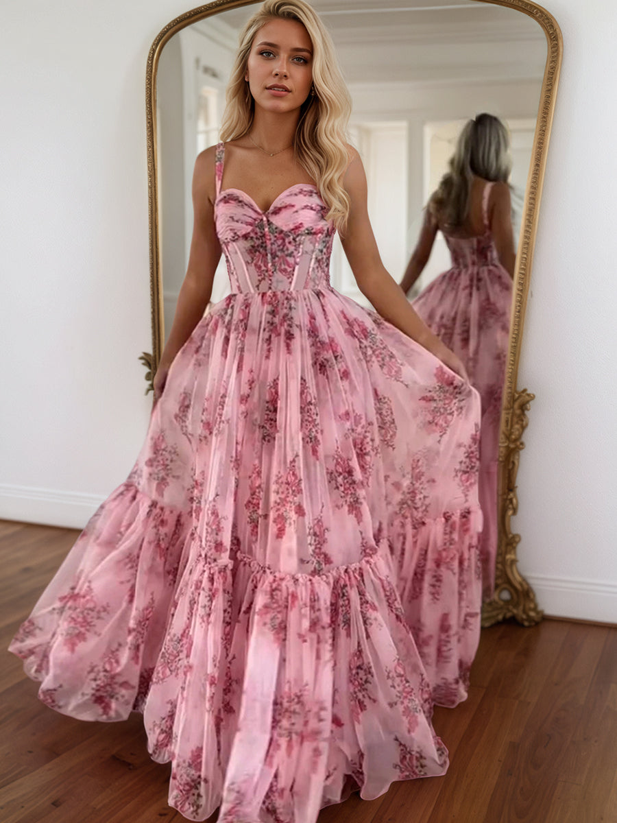 PinkSweetheartALineFloralPrintedChiffonLongPromDressWithBow_2.jpg