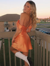 Popular Orange Off-shoulder Homecoming Dresses To Impress