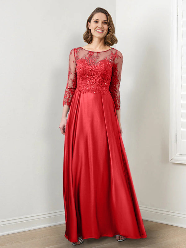 A-Line/Princess Mother of the Bride Dresses with Applique & Sequins