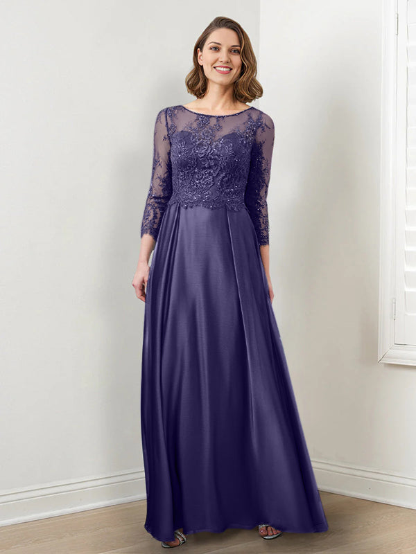 A-Line/Princess Mother of the Bride Dresses with Applique & Sequins