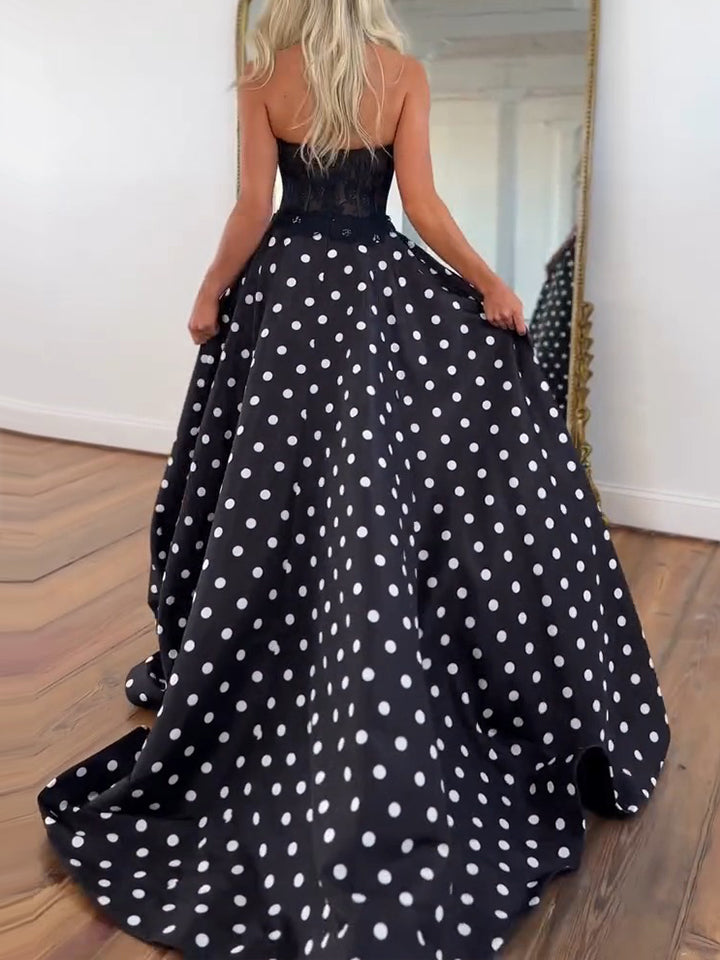 Retro-ChicBlackandWhitePolkaDotStraplessCorsetPromDress_3.jpg