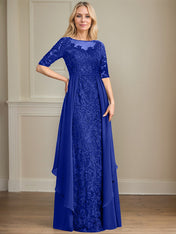 Chiffon Lace Maxi Dress