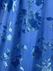 Royal Blue Mermaid Spaghetti Straps Satin Long Prom Dress