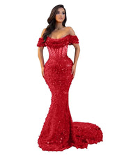 Trumpet/Mermaid Off The Shoulder Sequin Long Prom Dress