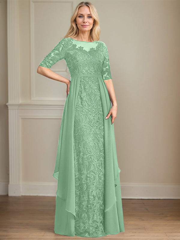 Chiffon Lace Maxi Dress