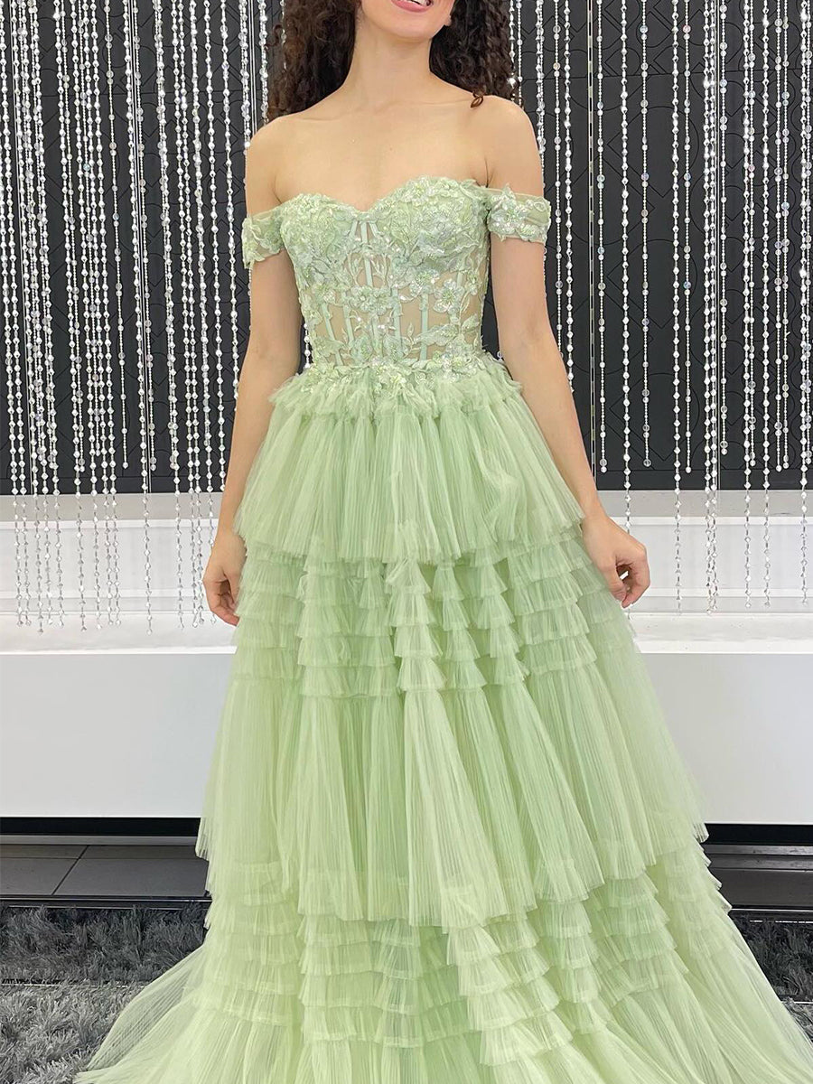 SageGreenOff-the-ShoulderTieredTulleLongPromDress_1.jpg