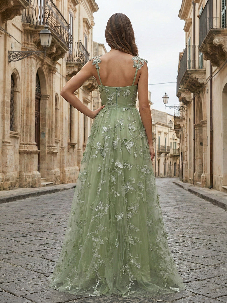 SageGreenSweetheartALineButterflyTulleCorsetPromDress_4.jpg