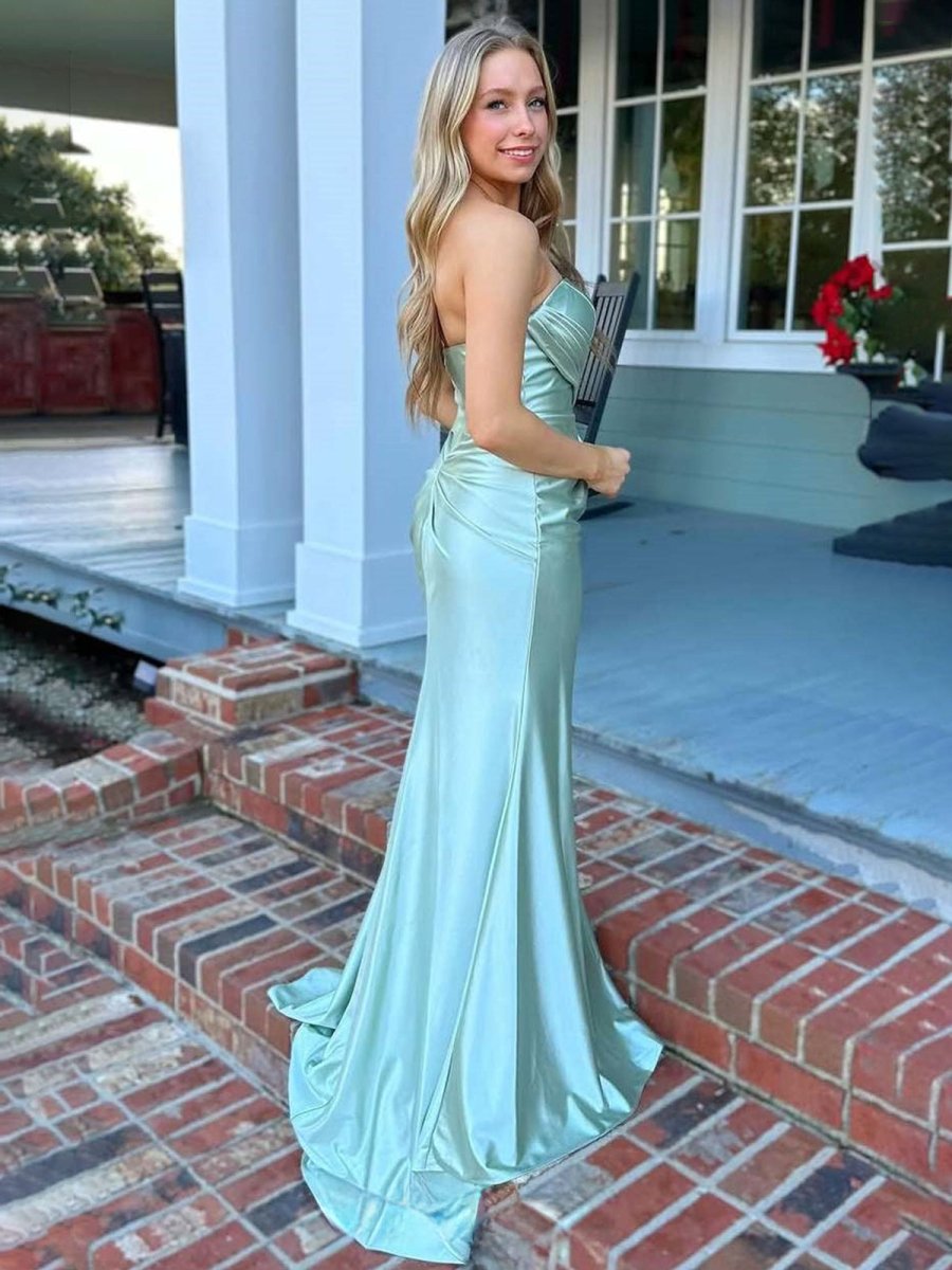 Sage_Mermaid_Pleats_Strapless_Long_Prom_Dress_with_Slit-2.jpg