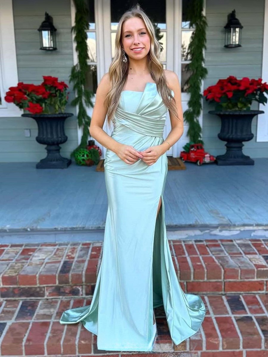 Sage_Mermaid_Pleats_Strapless_Long_Prom_Dress_with_Slit.jpg