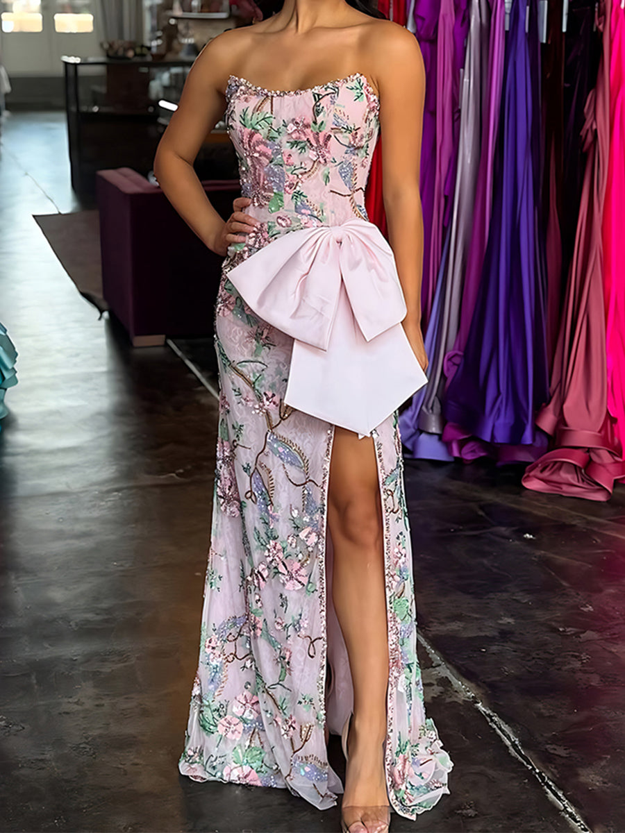 Sequin_Floral_Oversized_Satin_Bow_Prom_Dress_with_High_Slit_2.jpg