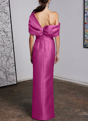 Sheath/Column One-Shoulder Floor-Length Mother of the Bride Dresses