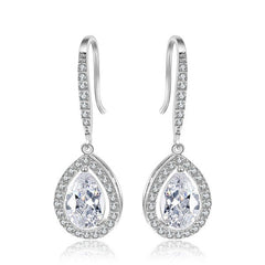 Shining Zircon Drop Earrings