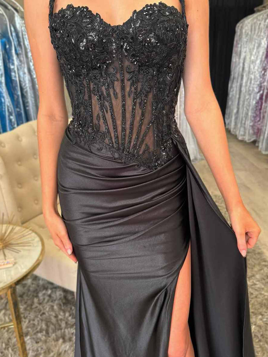 SpaghettiStrapsSweetheartAppliquesPleatedPromDresswithSlit_4.jpg