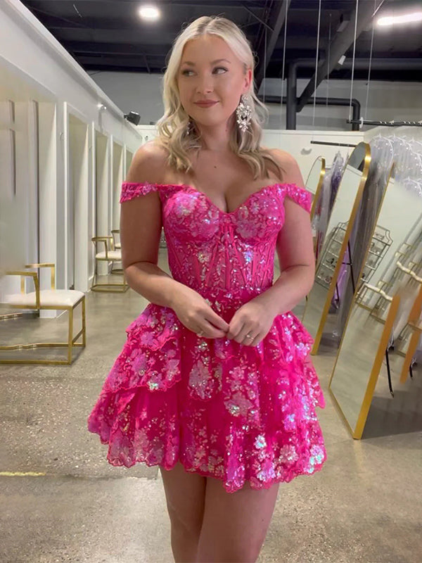 Sparkly_Fchsia_A_Line_Off_the_Shoulder_Homecoming_Dress_with_Ruffles-2.jpg