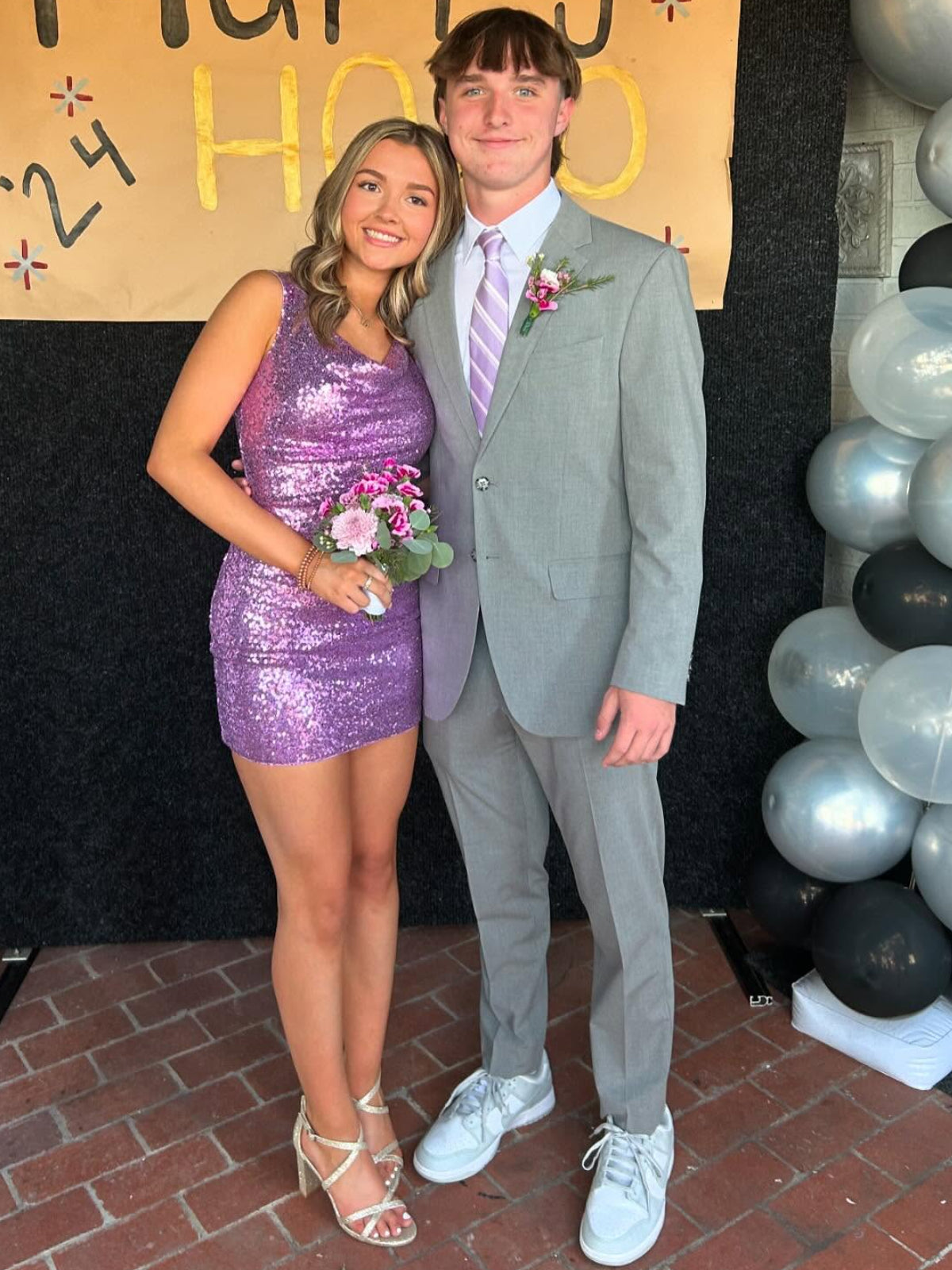 Sparkly Purple Spaghetti Straps Homecoming Dresses To Impress