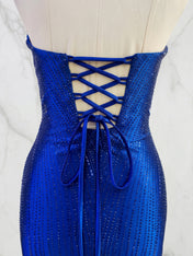 Strapless Sweetheart Neck Sequin Bodycon Mini Dress Homecoming Dresses