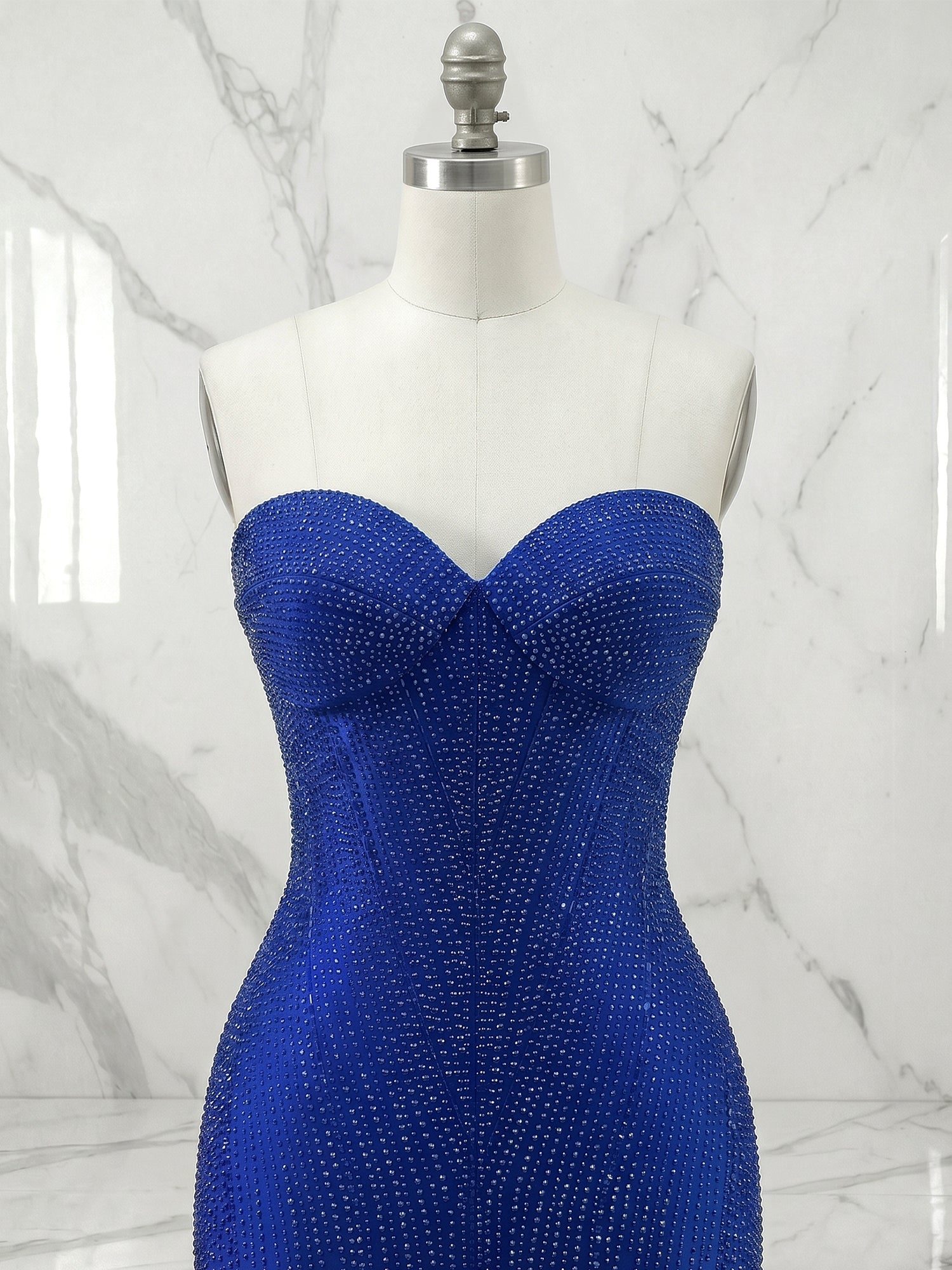 Strapless Sweetheart Neck Sequin Bodycon Mini Dress Homecoming Dresses