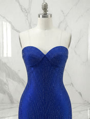 Strapless Sweetheart Neck Sequin Bodycon Mini Dress Homecoming Dresses