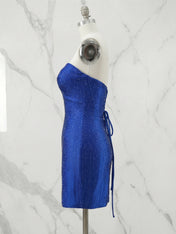 Strapless Sweetheart Neck Sequin Bodycon Mini Dress Homecoming Dresses