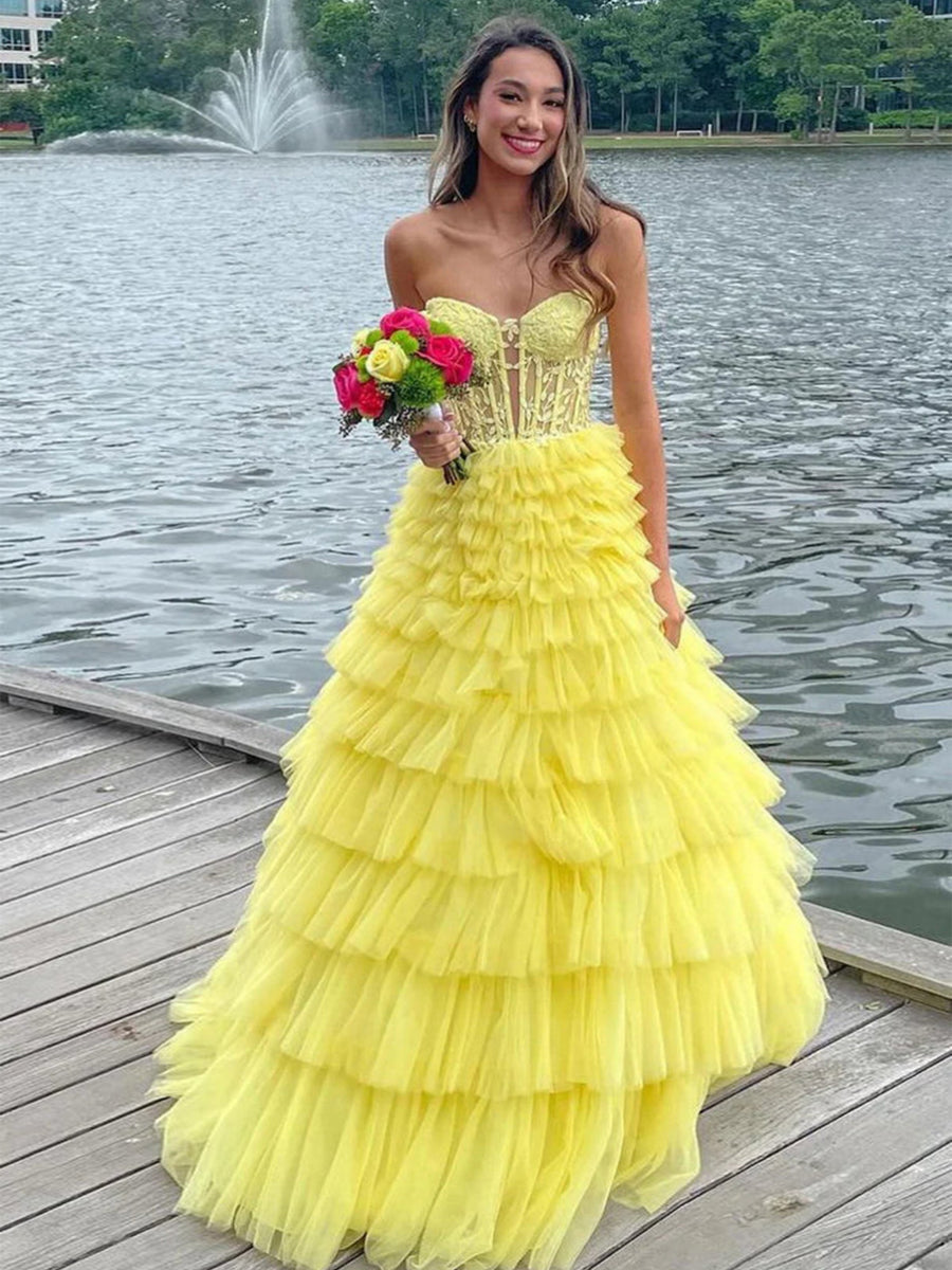 StraplessSweetheartTieredTulleLongPromDresswithAppliques_3.jpg