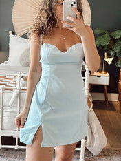 Sweetheart A-line Short Homecoming Dress with Slit