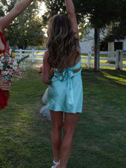 Sweetheart Open Back Chest Short Homecoming Dress