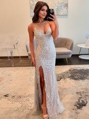 Sweetheart Strapless Empire Lace Mermaid Long Prom Dress
