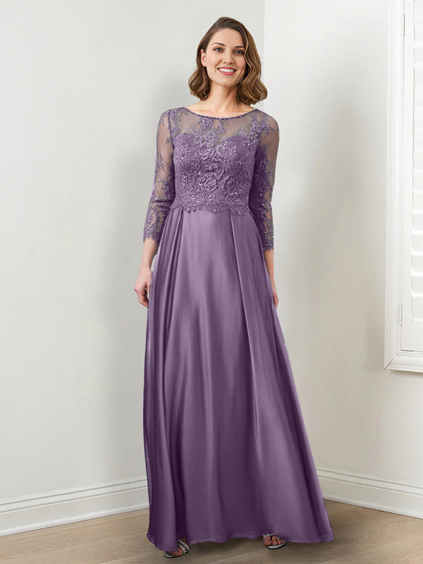 A-Line/Princess Mother of the Bride Dresses with Applique & Sequins
