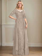 Chiffon Lace Maxi Dress