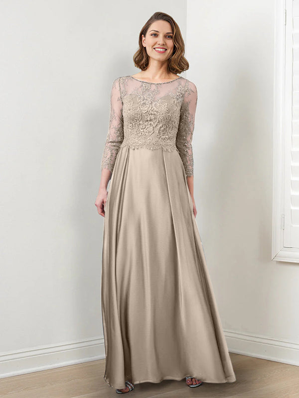 A-Line/Princess Mother of the Bride Dresses with Applique & Sequins